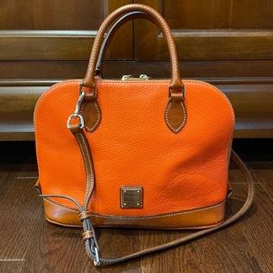 Dooney & Bourne Dorset Zip Zip Satchel Orange